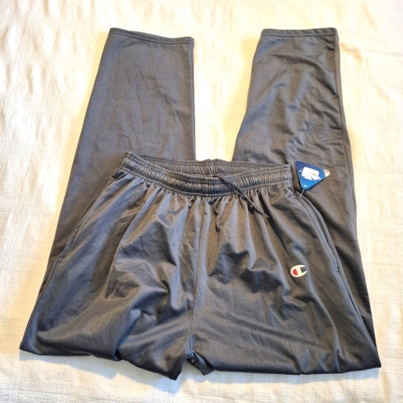 Champion men's size XL Gray jogging pants, 2 pockets, thin fuzzy lined NWT - Picture 2 of 8